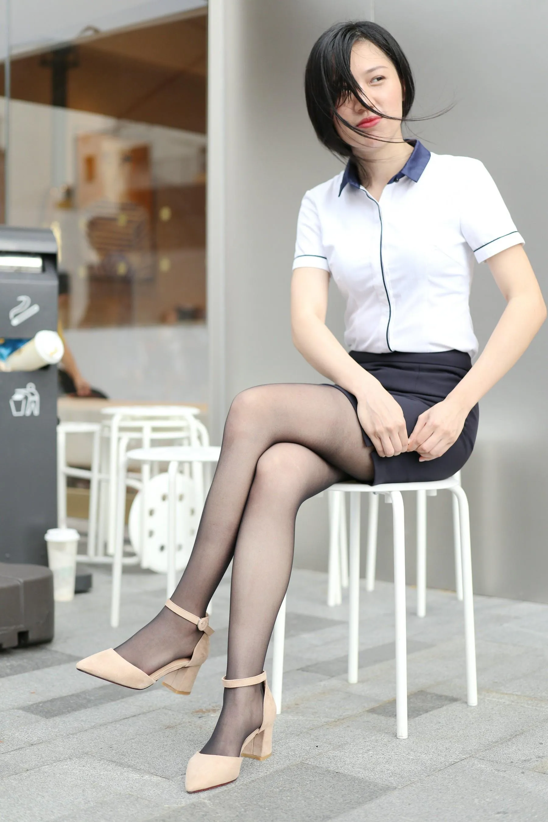 魔镜街拍 NO.165 OL制服黑丝 [140P]插图6